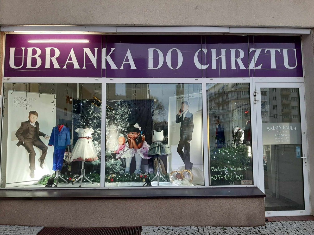 sklep ubranka do chrztu Warszawa Chłodna 22